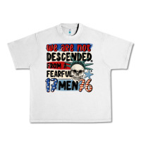 Lunar Rock we are not descended from a fearful me Urban Heavy Tee - MaliasSmallBusiness