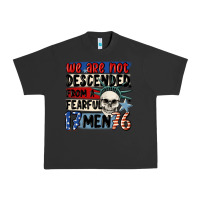 Pigment Black we are not descended from a fearful me Urban Heavy Tee - MaliasSmallBusiness