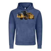 Vintage Denim Wheel Tractor Scraper Vintage Hoodie - LillyAllenDesigns