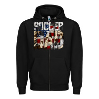Black Soccer Dad Zipper Hoodie - Bettercallsaul