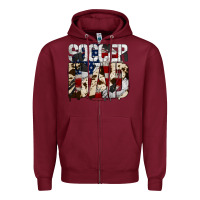 Burgundy Soccer Dad Zipper Hoodie - Bettercallsaul