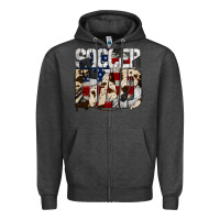 Charcoal Heather Soccer Dad Zipper Hoodie - Bettercallsaul