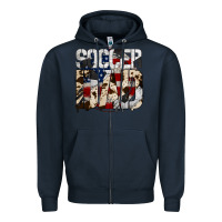 Navy Soccer Dad Zipper Hoodie - Bettercallsaul