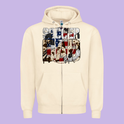 Soccer Dad Zipper Hoodie Designed By Bettercallsaul