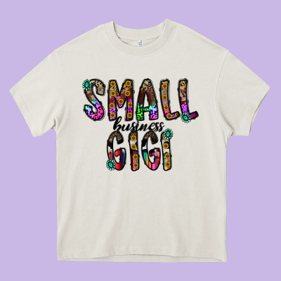 Small Business Gİgi Heavy Core Tee Designed By Cowhidedigitalart