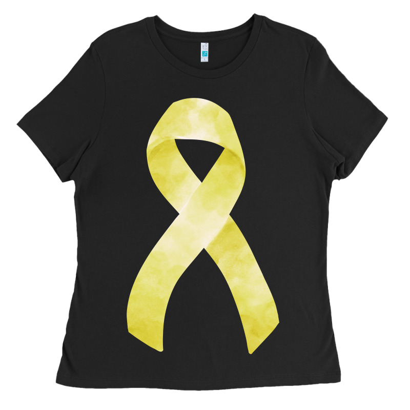 Sarcoma Or Bone Cancer Ribbon Ladies Tee by FaDigitalArtStudio | Teevron