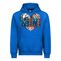 Cobalt American mini heart 4th of july Urban Hoodie - FaDigitalArtStudio