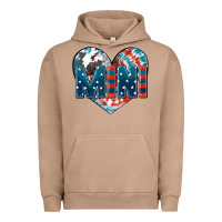 Pigment Burro American mini heart 4th of july Urban Hoodie - FaDigitalArtStudio