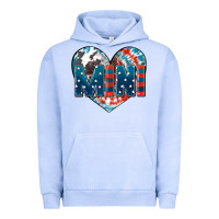 Pigment Grape Ice American mini heart 4th of july Urban Hoodie - FaDigitalArtStudio