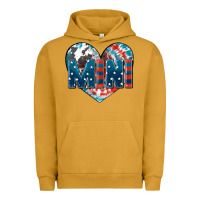 Pigment Peanut Butter American mini heart 4th of july Urban Hoodie - FaDigitalArtStudio