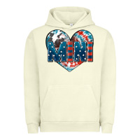 Pigment Pistachio American mini heart 4th of july Urban Hoodie - FaDigitalArtStudio
