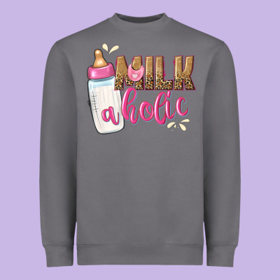Milkaholic Girls Heavyweight Sweatshirt Designed By Nancycooperartshop