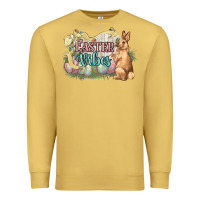 Antique Gold Easter vibes Easter Day Premium Sweatshirt - HowdyJamesFarm