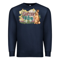 Navy Easter vibes Easter Day Premium Sweatshirt - HowdyJamesFarm