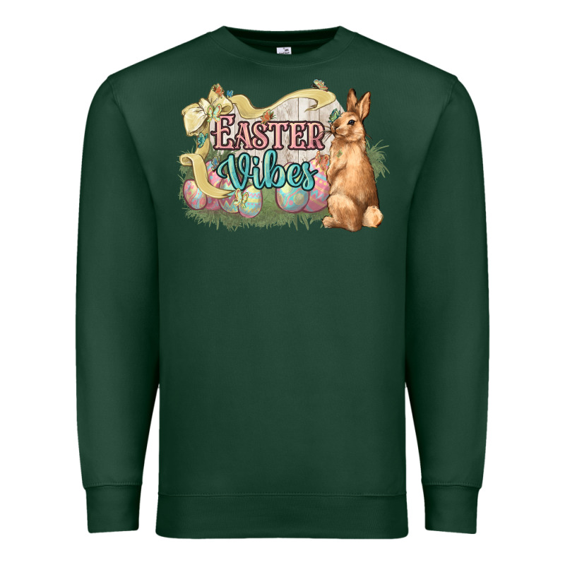 Easter Vibes Easter Day Premium Sweatshirt by HowdyJamesFarm | Teevron