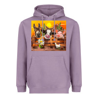 Lavender farm animal Heavyweight Hoodie - TumblerDesignByShophia