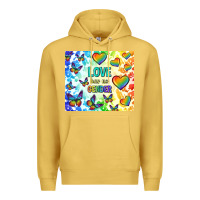 Antique Gold love has no gender Premium Hoodie - TumblerDesignByShophia
