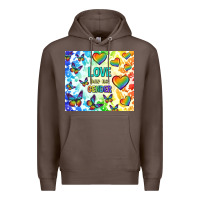 Coffee love has no gender Premium Hoodie - TumblerDesignByShophia