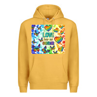 Mustard love has no gender Premium Hoodie - TumblerDesignByShophia