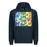 Navy love has no gender Premium Hoodie - TumblerDesignByShophia