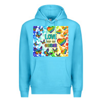 Ocean Blue love has no gender Premium Hoodie - TumblerDesignByShophia