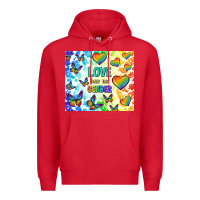 Red love has no gender Premium Hoodie - TumblerDesignByShophia