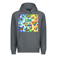 Rock love has no gender Premium Hoodie - TumblerDesignByShophia