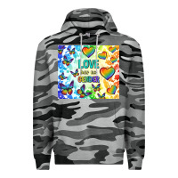 Slate Camo love has no gender Premium Hoodie - TumblerDesignByShophia