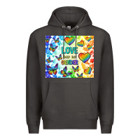 Smoke love has no gender Premium Hoodie - TumblerDesignByShophia