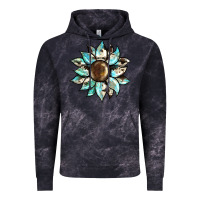 Cloud Black sunflower Vintage Hoodie - BarkalooDesign