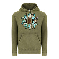 Vintage Olive sunflower Vintage Hoodie - BarkalooDesign