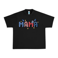Black 4th july mama Urban Heavy Tee - MaliasSmallBusiness