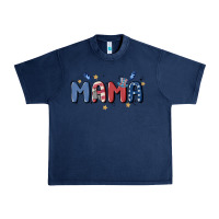 Navy 4th july mama Urban Heavy Tee - MaliasSmallBusiness