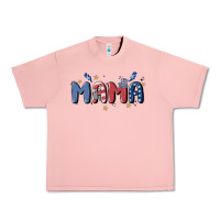 Salmon 4th july mama Urban Heavy Tee - MaliasSmallBusiness