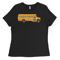 Black school bus Ladies Tee - FaDigitalArtStudio