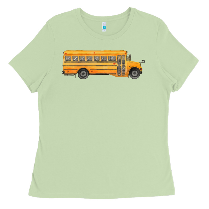 School Bus Ladies Tee by FaDigitalArtStudio | Teevron