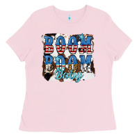 Bubblegum Pink Boom Boom Baby Ladies Tee - JahusDesignShop