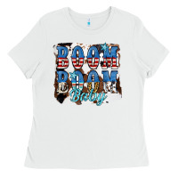 White Boom Boom Baby Ladies Tee - JahusDesignShop
