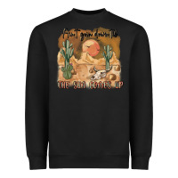 Black ain t going down til the sun comes up Heavyweight Sweatshirt - MaliasSmallBusiness