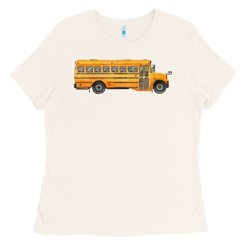 School Bus Ladies Tee by FaDigitalArtStudio | Teevron