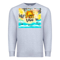 Heather Grey sunny vibes Premium Sweatshirt - TumblerDesignByShophia