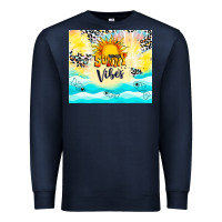 Navy sunny vibes Premium Sweatshirt - TumblerDesignByShophia