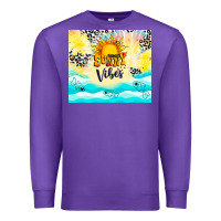 Purple sunny vibes Premium Sweatshirt - TumblerDesignByShophia