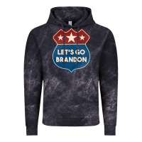 Cloud Black Let's Go Brandon Shield Patch Vintage Hoodie - Jasminsmagicworld