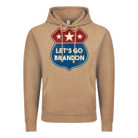 Vintage Coffee Let's Go Brandon Shield Patch Vintage Hoodie - Jasminsmagicworld
