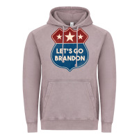 Vintage Zinc Let's Go Brandon Shield Patch Vintage Hoodie - Jasminsmagicworld