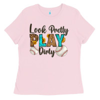 Bubblegum Pink look pretty  play dirty Ladies Tee - HRA Design Shop
