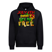 Black July 4th didn't set me free Urban Hoodie - FaDigitalArtStudio