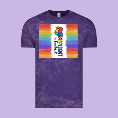 Different Is Beautiful Vintage Tee Designed By Maliassmallbusiness