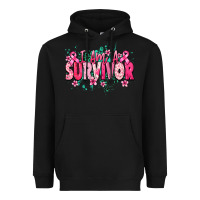 Black I am a survivor Cancere Awareness Heavyweight Hoodie - HowdyJamesFarm